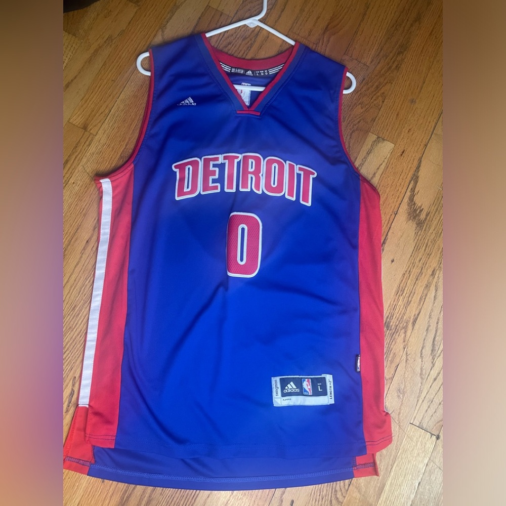 Detroit Pistons Drummond 0 Adult L Adidas Basketball Jersey